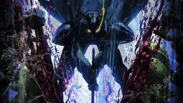 Man black suit demon sword free wallpaper - medium preview image