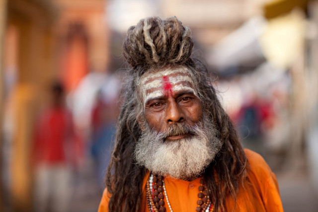 Man long white beard red #2 free wallpaper - medium preview image