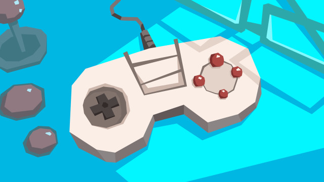Game controller rocks blue sky free wallpaper - medium preview image