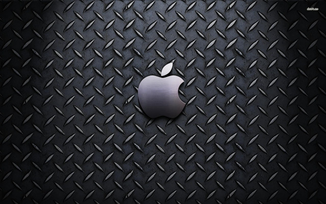 Black diamond apple background polished free wallpaper - medium preview image
