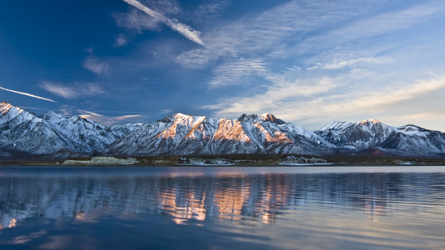 Mountain lake clouds sky range #3 free wallpaper - medium preview image