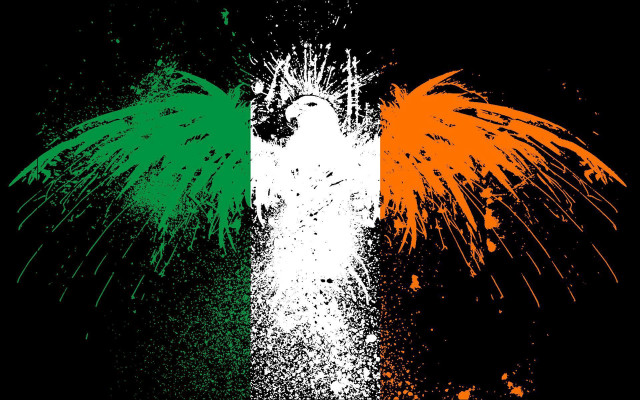 Flag bird wing paint splatters free wallpaper - medium preview image