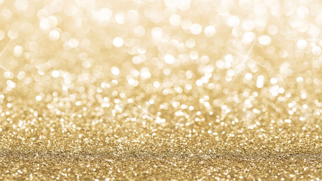 Gold glitter sparkles blurry background free wallpaper - medium preview image