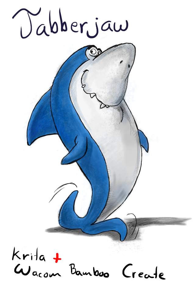 Cartoon shark tooth kalba bumbo free wallpaper - medium preview image