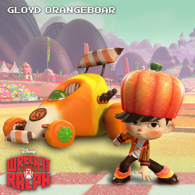 Cartoon character pumpkin head car free wallpaper - medium preview image
