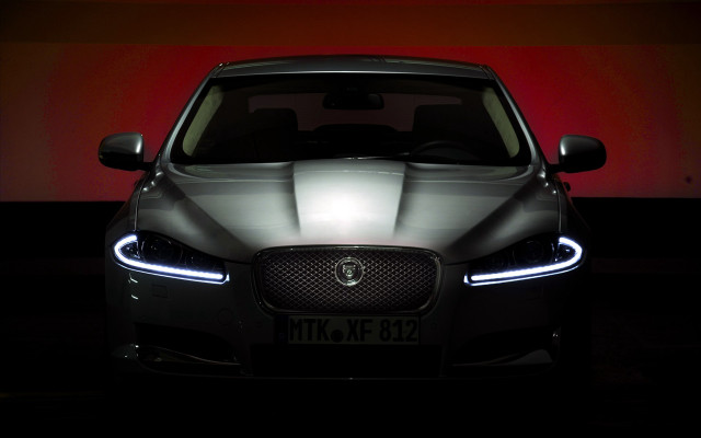 Car dark lights on red free wallpaper - medium preview image
