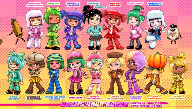 Cartoon characters costumes hair styles free wallpaper - medium preview image