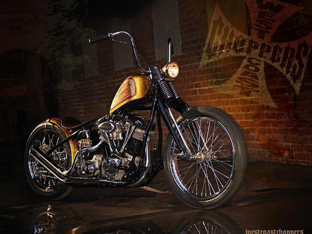 Motorcycle parked brick wall brick free wallpaper - medium preview image