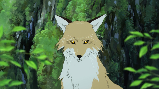 Fox forest trees bushes background free wallpaper - medium preview image