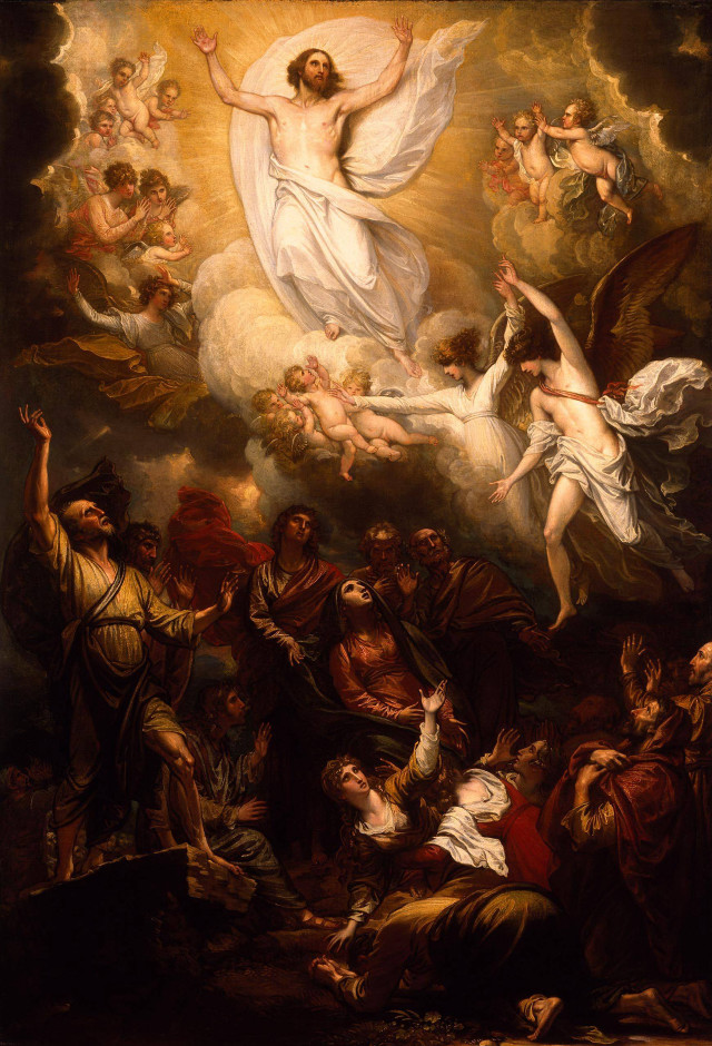 Jesus angels people clouds sky free wallpaper - medium preview image