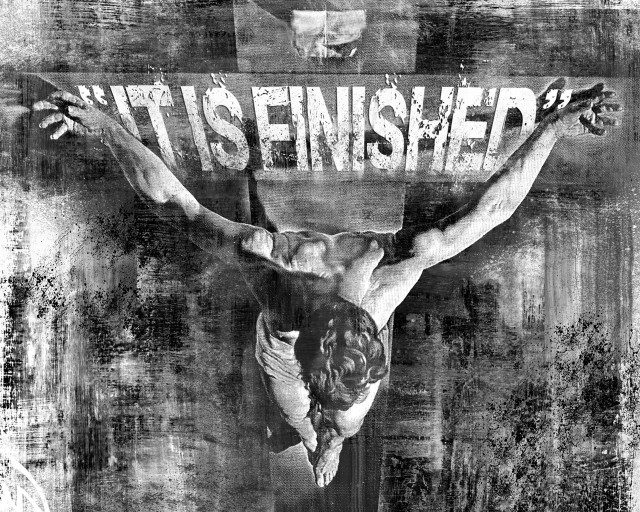 Man cross black white photo free wallpaper - medium preview image