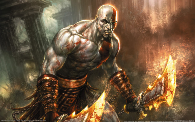 Man sword demon arm painting #3 free wallpaper for desktop - medium preview image