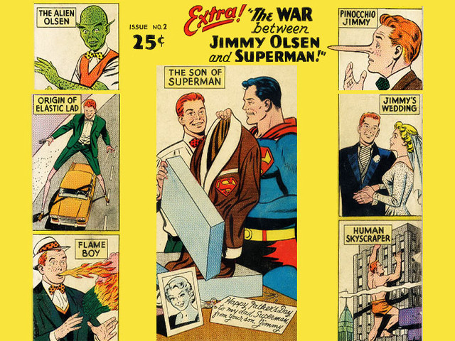 Comic book cover man suit #2 free wallpaper - medium preview image