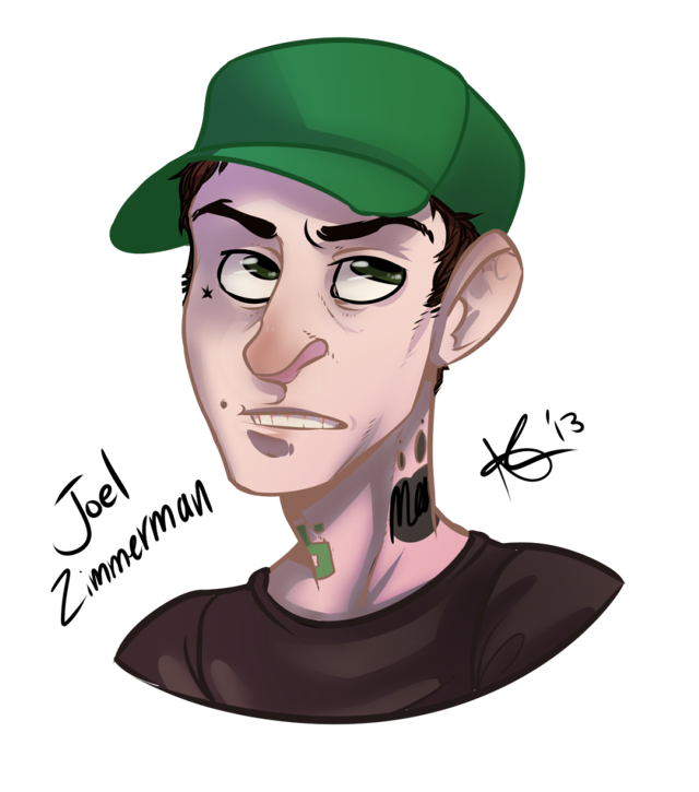Man green hat piercings black free wallpaper - medium preview image