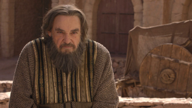 Man beard sweater stone building free wallpaper - medium preview image