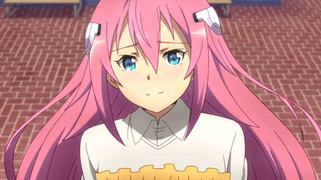 Girl pink hair blue eyes #2 free wallpaper - medium preview image