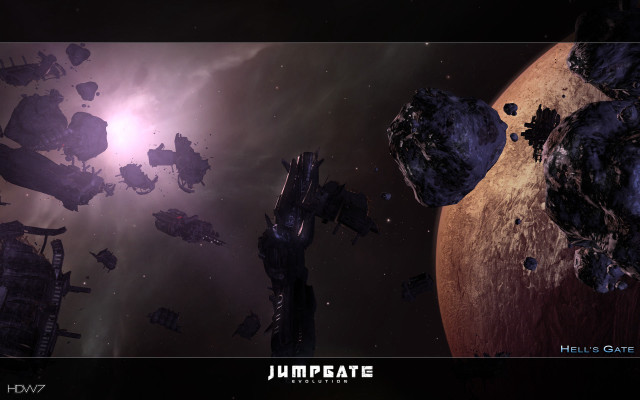 Space station red object foreground free wallpaper - medium preview image