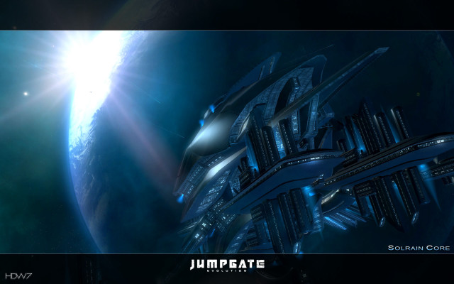 Futuristic city bright light blue free wallpaper - medium preview image