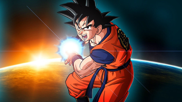 Son goku glowing ball space free wallpaper - medium preview image