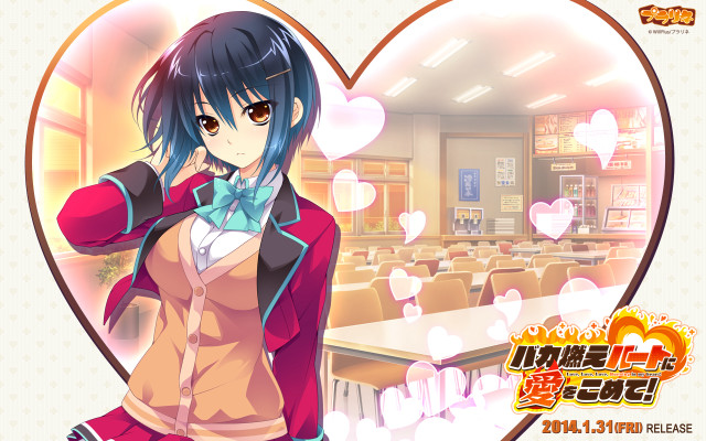 Woman pink outfit heart window free wallpaper - medium preview image