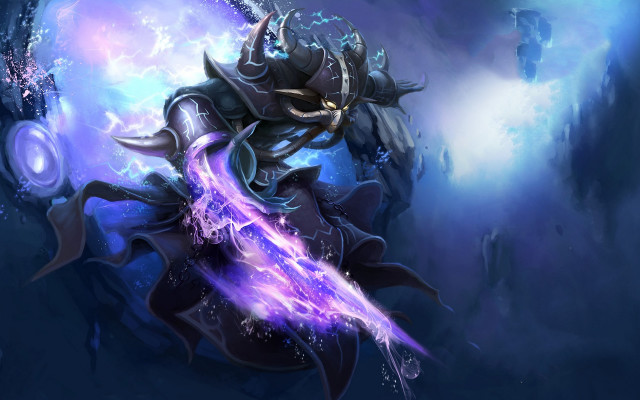 Fantasy character purple light chest #2 free wallpaper - medium preview image