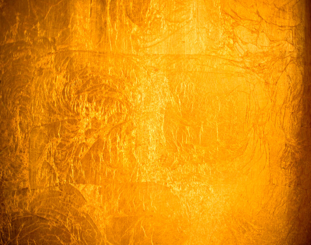 Yellow background leaves branches pattern free wallpaper - medium preview image