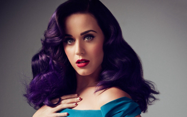 Purple hair blue dress pop #3 free wallpaper for desktop - medium preview image