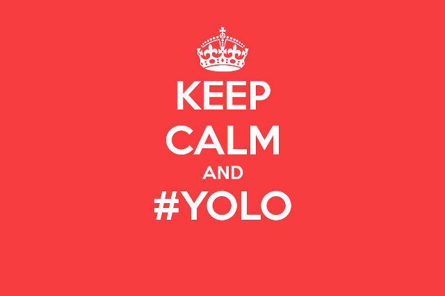 Keep calm yolo red background free wallpaper - medium preview image