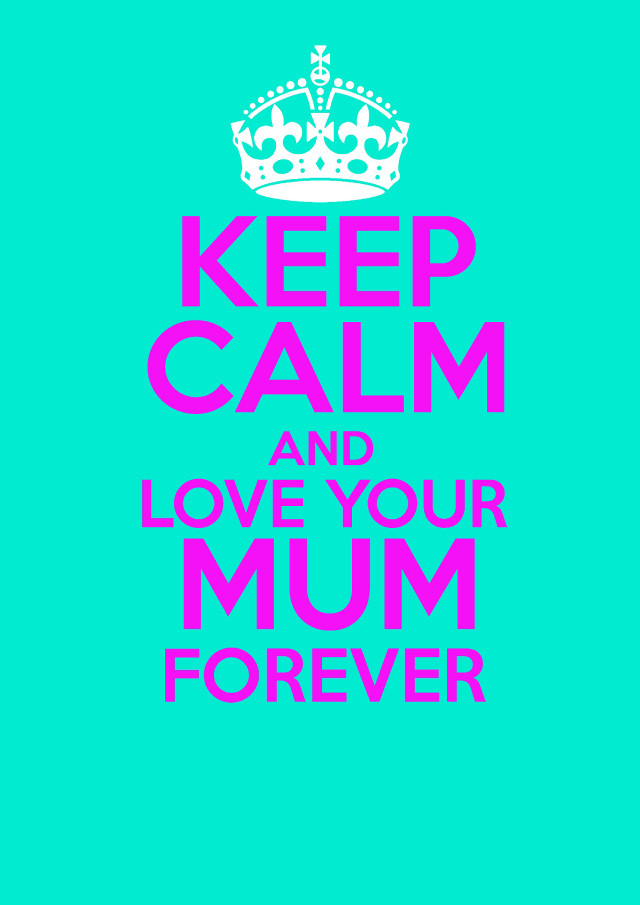 Blue crown poster keep calm free wallpaper - medium preview image