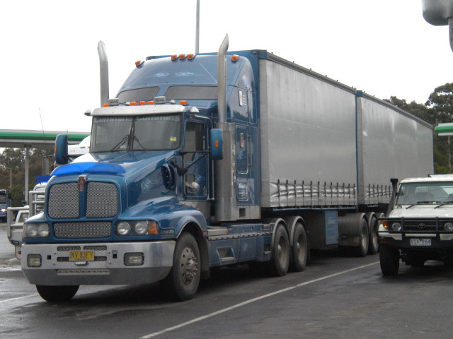 Semi truck street white truck free wallpaper - medium preview image