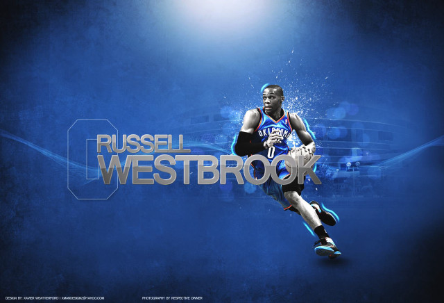Russell westbrook basketball player running free wallpaper - medium preview image