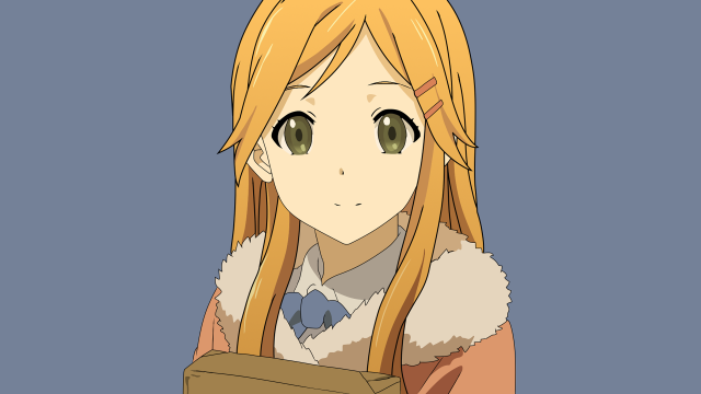 Anime girl blonde hair box free wallpaper - medium preview image