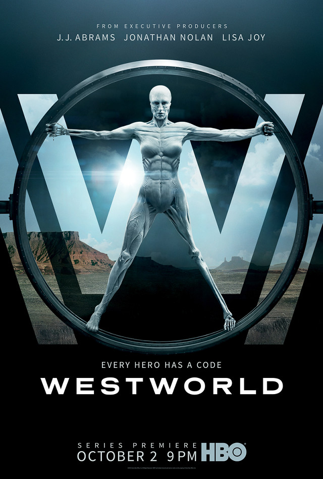 Westworld poster man circle arms free wallpaper - medium preview image