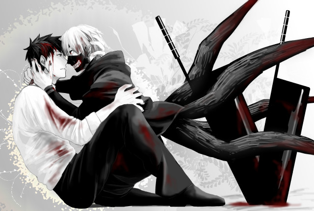 Couple people floor blood knife free wallpaper - medium preview image