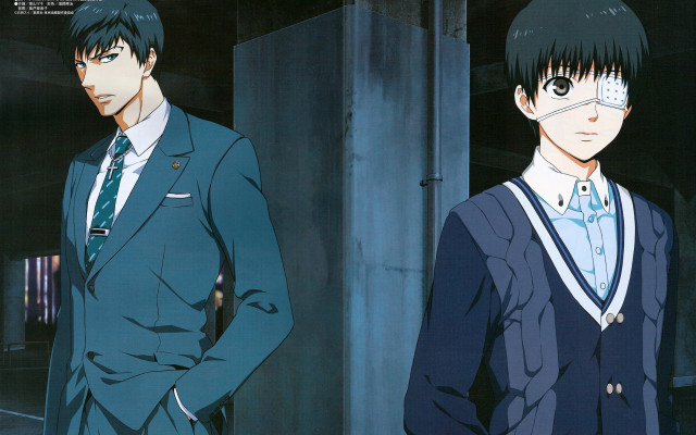 Anime characters suits ties room free wallpaper - medium preview image