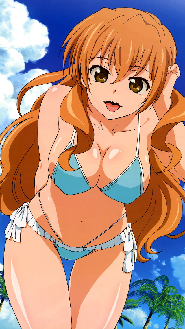 Woman bikini sky hands hips free wallpaper - medium preview image