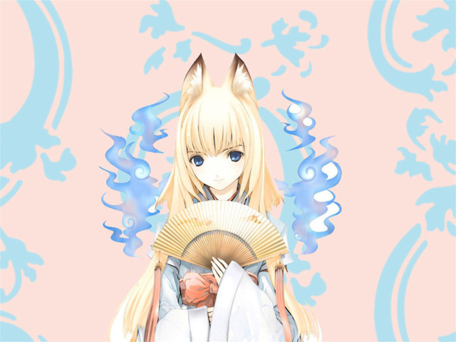 Anime character fan cat pink free wallpaper - medium preview image