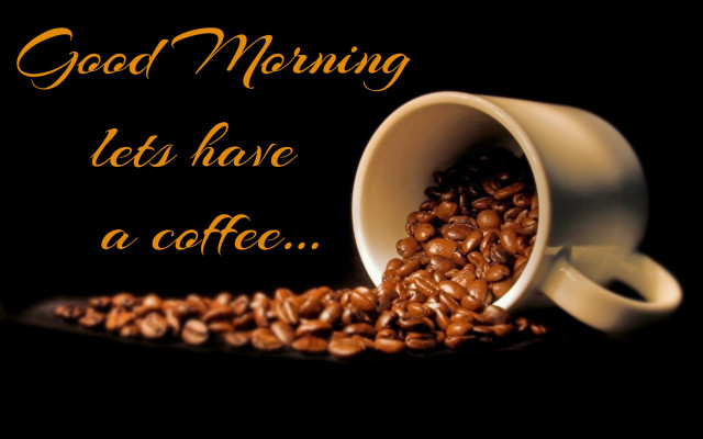 Coffee beans morning digital lyco free wallpaper - medium preview image