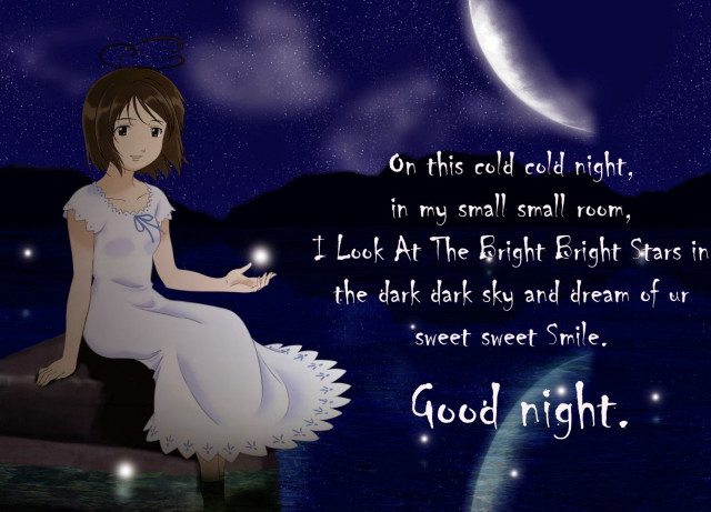 Girl rock moon background poem free wallpaper - medium preview image