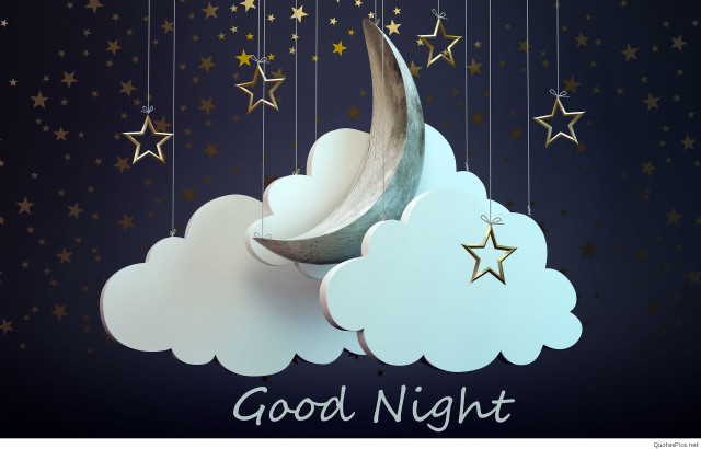 Crescent stars hanging sky good free wallpaper - medium preview image