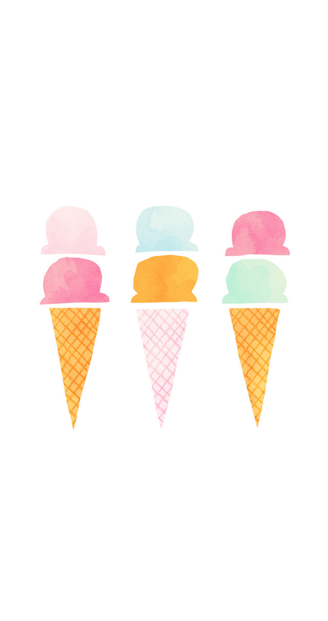 Three ice cream cones different free wallpaper - medium preview image