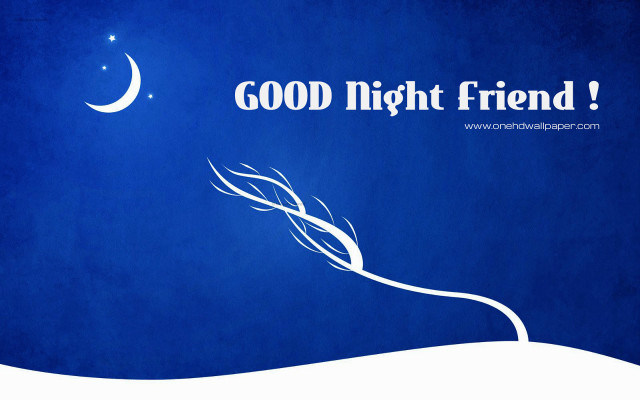 Blue background white crescent good free wallpaper - medium preview image