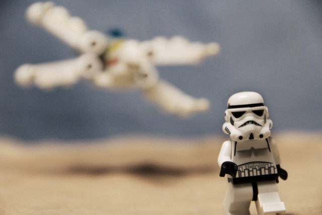 Lego stormtrooper toy plane flying #2 free wallpaper - medium preview image