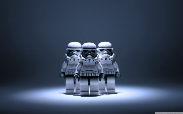 Legos circle dark room blue free wallpaper - medium preview image