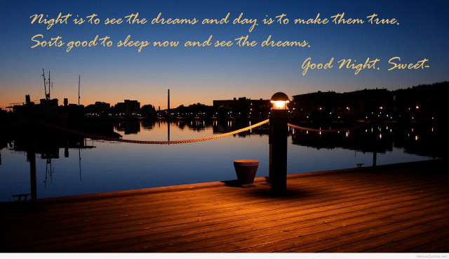 Night scene quote beautiful sleep free wallpaper - medium preview image