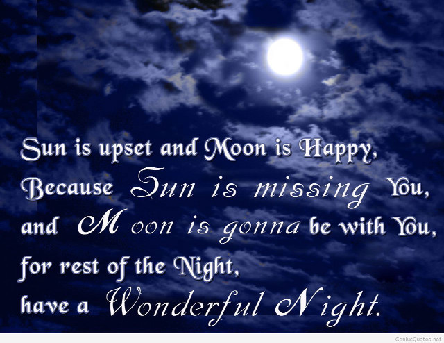 Full moon poem sky clouds free wallpaper - medium preview image