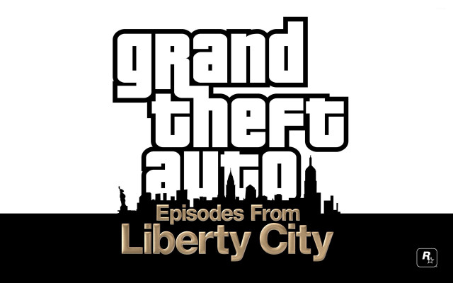 Grand theft city logo white free wallpaper - medium preview image