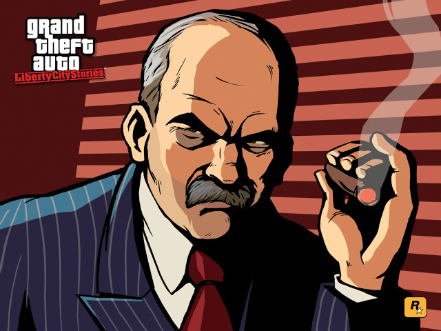 Man suit smoking cigarette serious free wallpaper - medium preview image