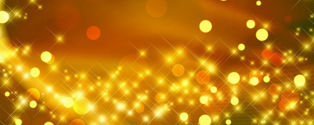 Gold background lights stars sparkle free wallpaper - medium preview image