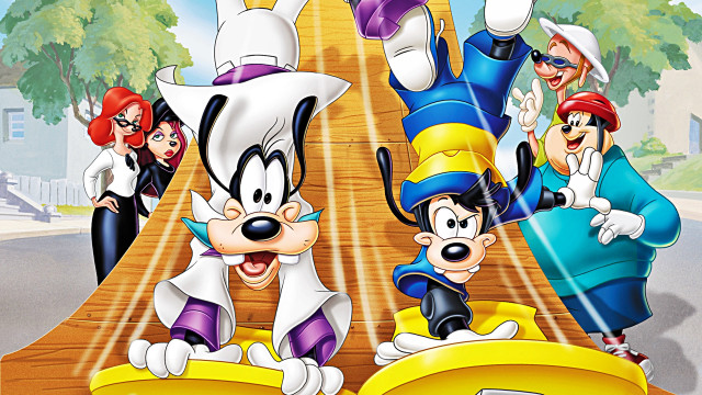 Goofy mouse road cartoon characters free wallpaper - medium preview image